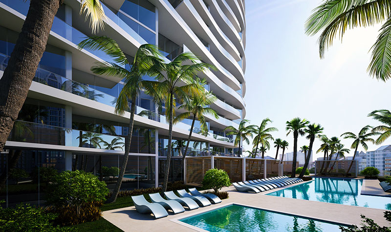 Aurora Residences, New Development in Sunny Isles Beach - Pool