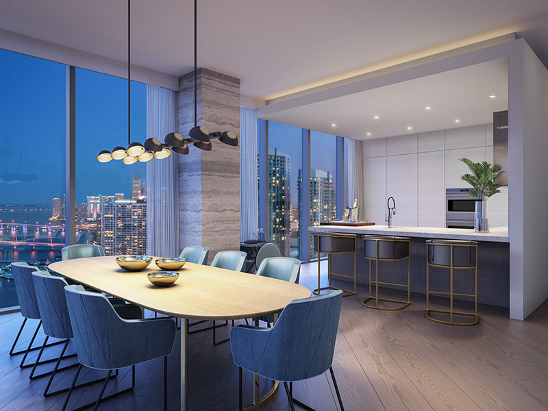 Elysee, New Luxury Boutique Tower in Edgewater Miami - Family Room