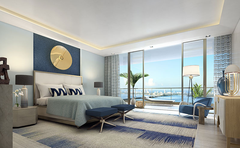 Elysee, New Luxury Boutique Tower in Edgewater Miami - Master Bedroom