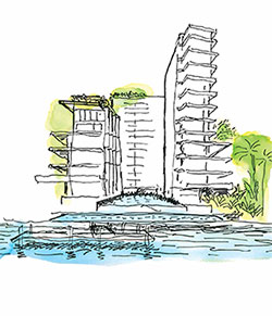 Monad Terrace Waterfront Residences in South Beach, Miami
