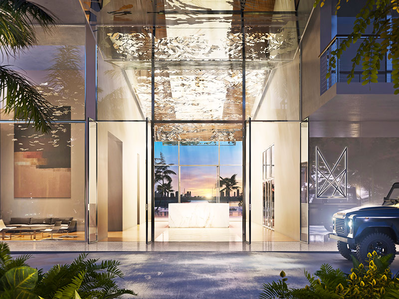 Monad Terrace Waterfront Residences in South Beach, Entrance