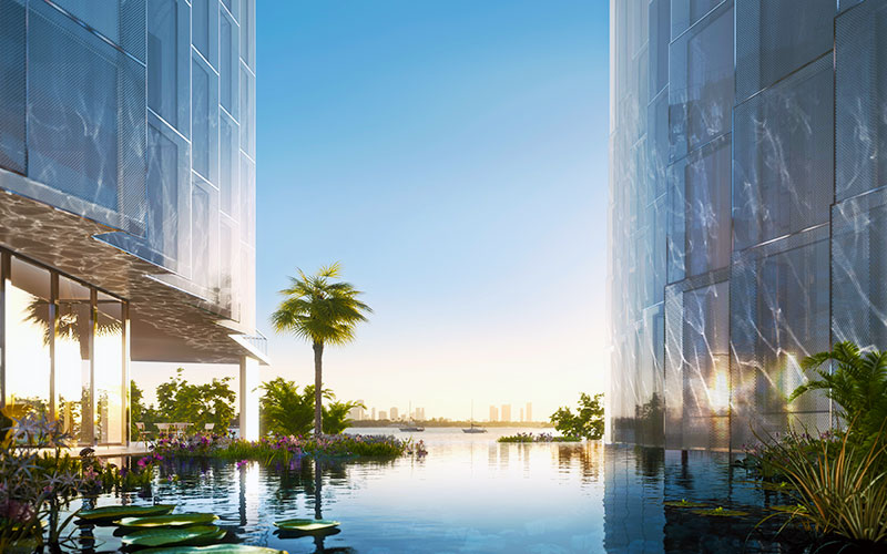 Monad Terrace Waterfront Residences in South Beach, Lagoon