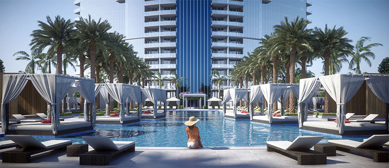 Paramount at Miami WorldCenter Residences in Miami, Resort Style Pool